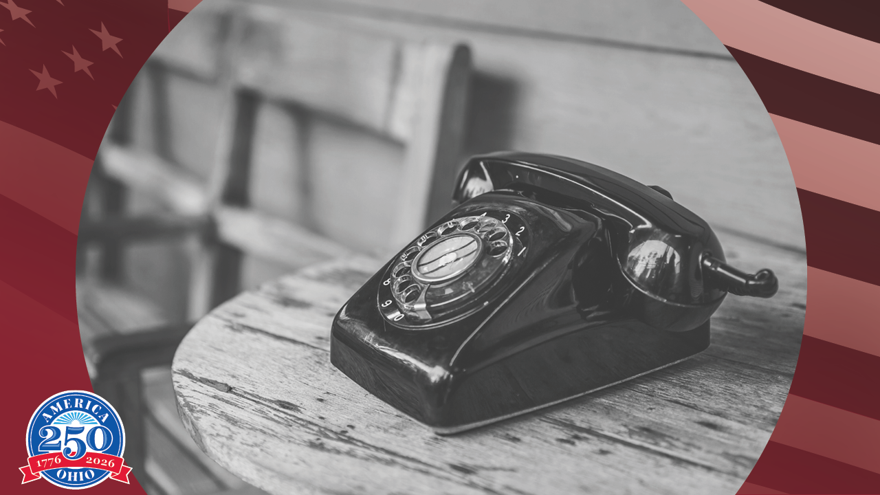 a land line telephone