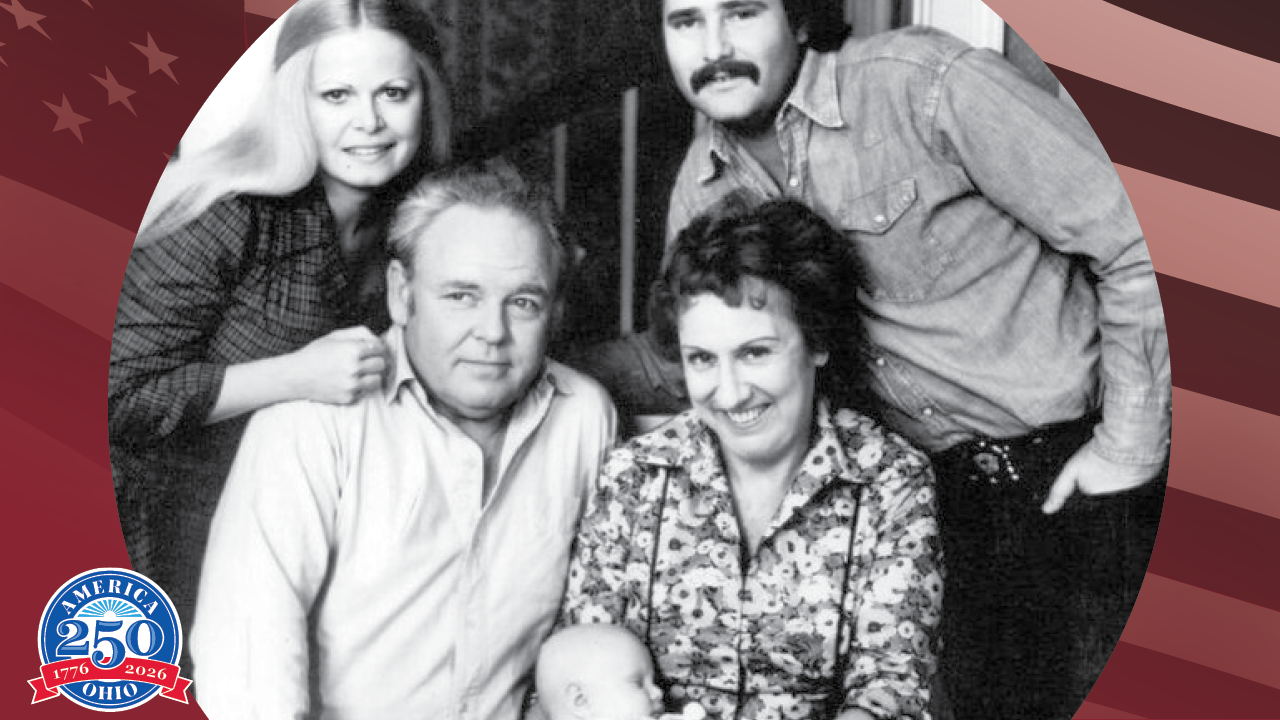 Historic photo of cast of All in the Family