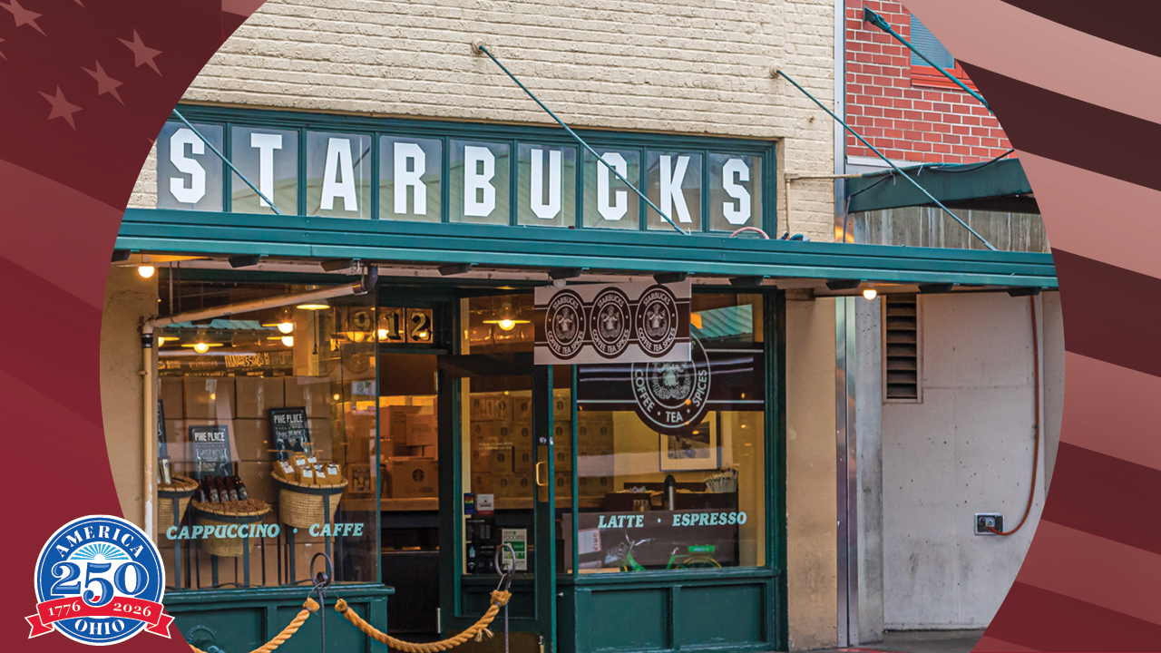photo of the first Starbucks coffee shop