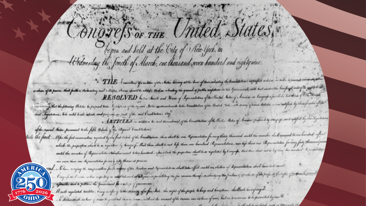 Historic photo of the Bill of Rights