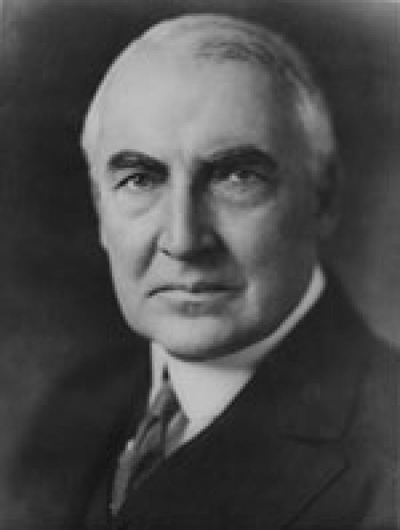 Image of Warren Gamaliel Harding.