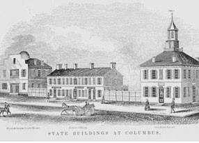 <p>Groundbreaking for the first Statehouse in Columbus where the Supreme Court will eventually reside.</p> photo