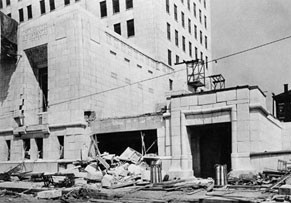 <p>An explosion at the site of the Ohio Departments Building kills 10 people and causes major damage to the building from the basement to the 11th floor, which delays the opening.</p> photo