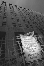 <p>Renovation of the Ohio Departments Building begins.</p> photo